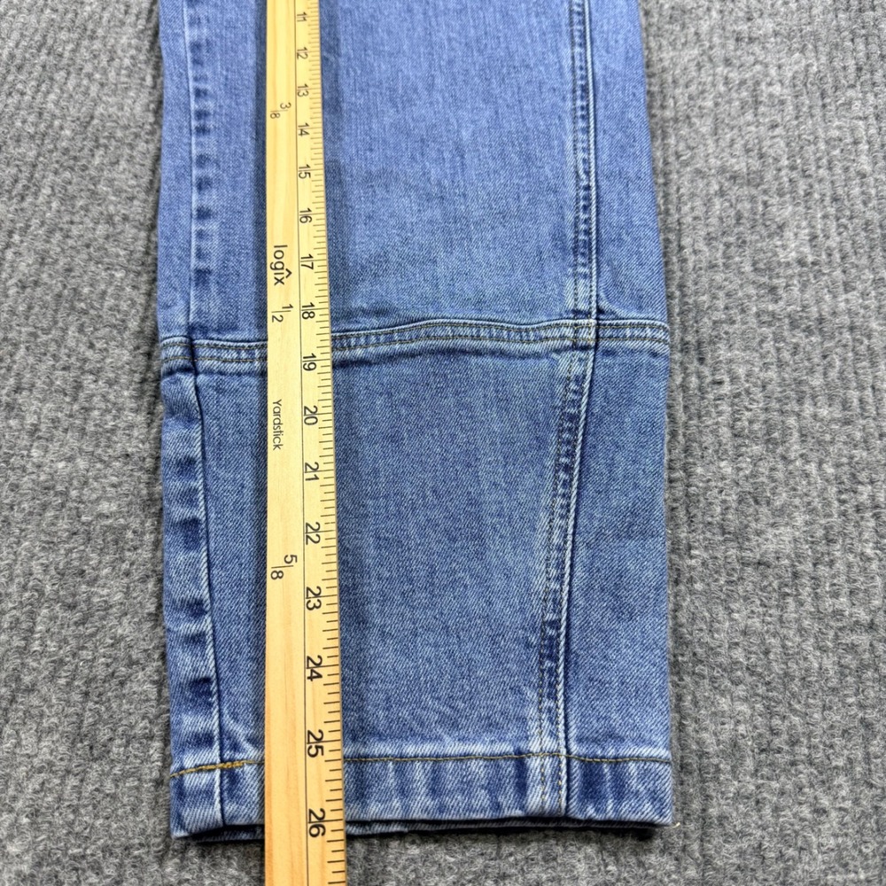 Everlane The Utility Barrel Jean 26R Medium Blue High Rise Curved Leg Denim - Picture 6 of 11